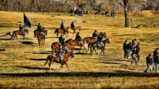 Cavalry attack on Donelson